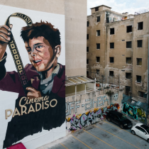 Τοιχογραφία στην Θεσσαλονίκη από τον σύλλογο φίλων μουσικής Ennio Morricone της Λάρισας