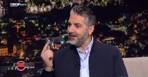 Ο Γιώργος Φανάρας συζητά με τον Κώστα Χαρδαβέλα στην εκπομπή "Αρένα"