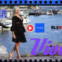Η Βιβή Αναστασιάδου στην Αθήνα|Η εκπομπή Viva έκανε πρεμιέρα σε Tv100 και Alert