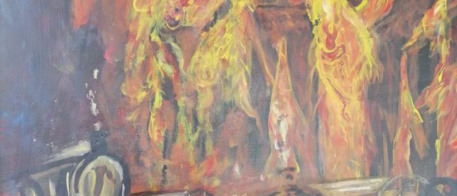 Η ΘΕΣΣΑΛΟΝΙΚΗ ΣΕ ΚΡΙΣΗ του ζωγράφου Ντίνου Γιωτόπουλου